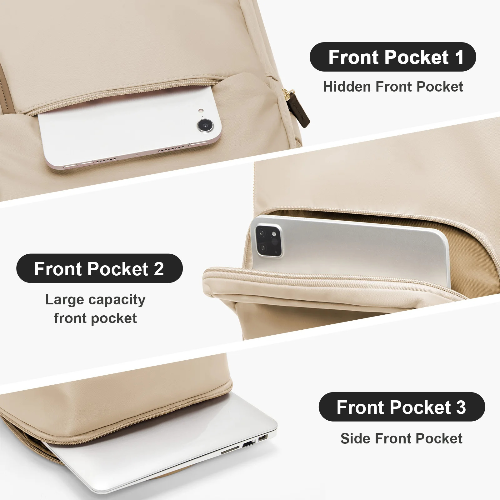 Fashionable travel casual Laptop anti-theft backpack fashionable large capacity backpack college student backpack for women-mw 241225