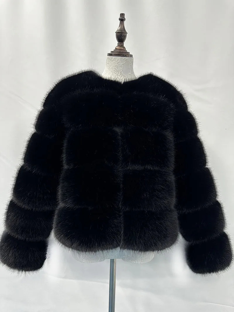Womens Fashion faux fur coat super Autumn Winter women Faux fluffy jacket high quality Ladies furry coats 241223