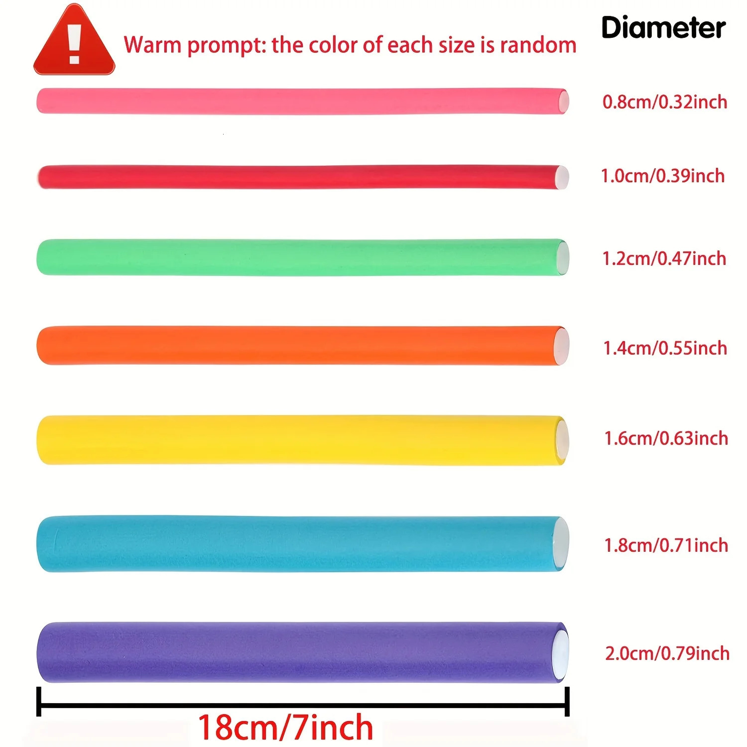 42 Pcs/Lot Heatless Curling Rod Soft Sponge Hair Curler Roller Foam Bendy Twist Curls Tool DIY HairStyling Hairdressing Tools 241225