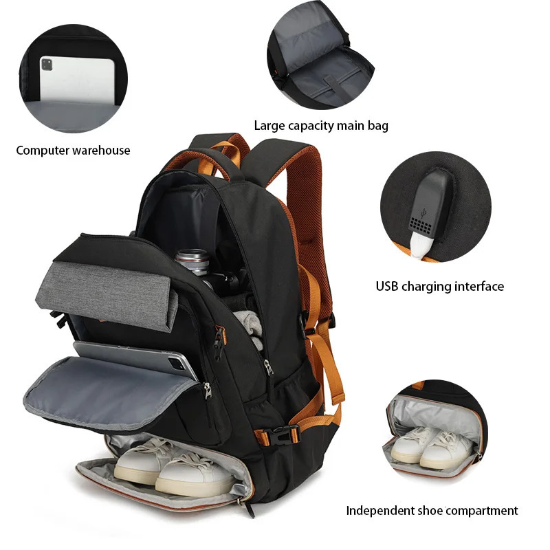 40L ultra large capacity mens backpack high-end travel backpack sports outdoor luggage bag mountain climbing bag waterproof 241225