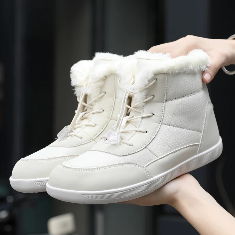 Winter Barefoot Boots Women Winter Snow Boots For WomenPlush Warm Ankle Shoes Non-slip Outdoor Waterproof Hiking Shoes Plus Size241226