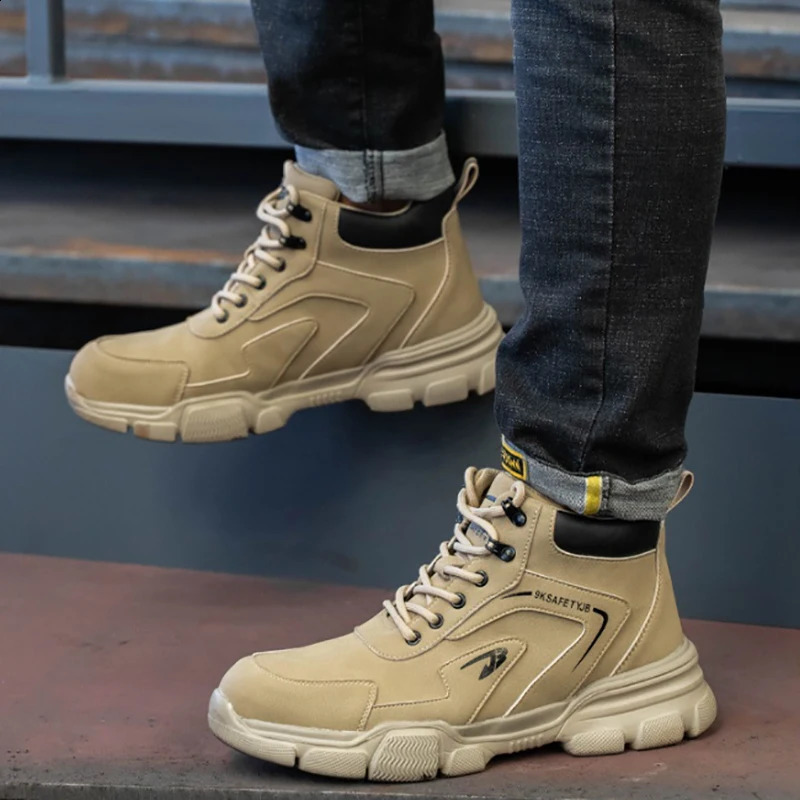 Men Work Boots Indestructible Safety Shoes WoMen Steel Toe Shoes Puncture-Proof Sneakers Male Footwear Shoes Non Slip Work Shoes 241226