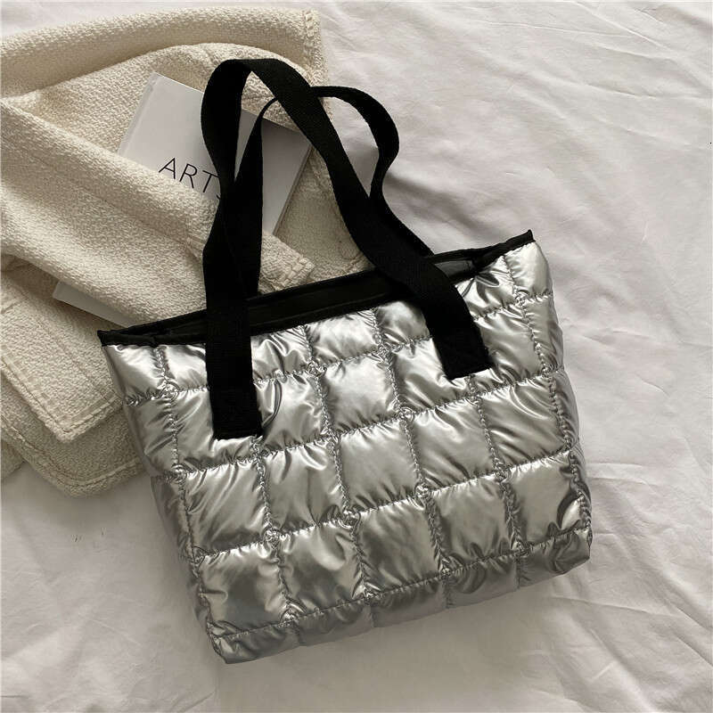 Internet Celebrity Personalized Down New Women's Bag For Autumn And Winter, Shoulder Underarm Tote Bag, Popular This Year