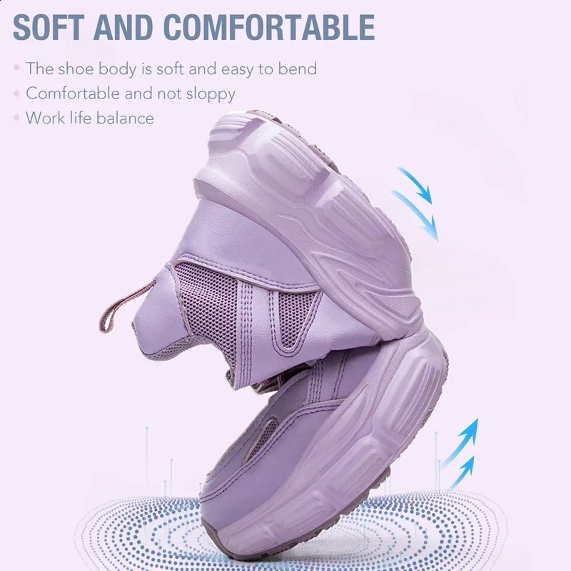 Protective Shoes For Men Work Sneakers Fashion Safety Shoes Anti-smash Anti-puncture Indestructible Shoes Work Boot 241226