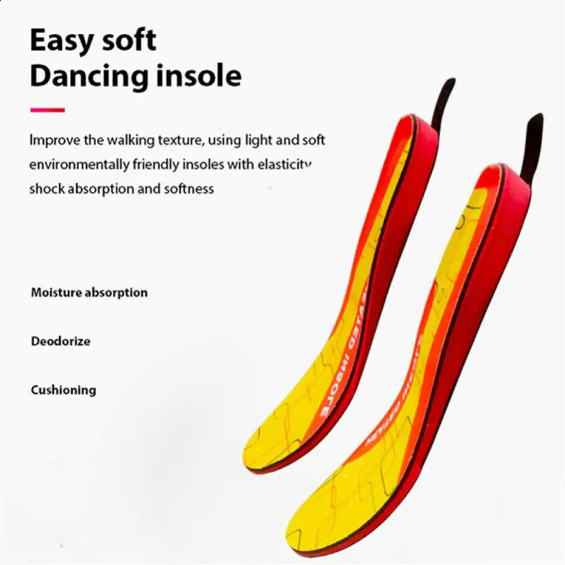 Winter Heated Insoles USB Wireless Temperature Adjustment Electric Foot Thermal Pad 12 Hours Warm Sock Pad 241226