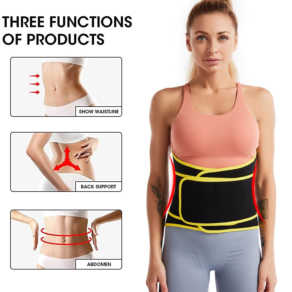 SEXYWG Women Waist Trainer Corset Sauna Belt Neoprene Fat Burning Sweat Belt for Weight Loss Waist Cincher Faja Sweat Trainer 241225