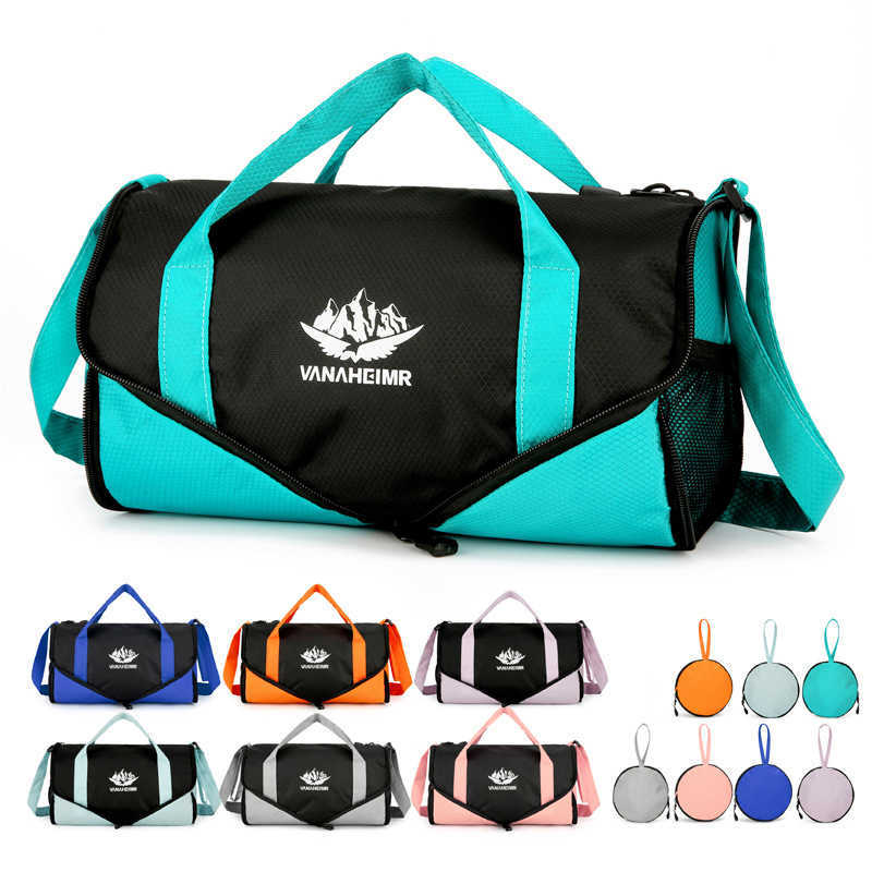 New Travel Folding Bag Mens and WoMens Sports Fitness Handbag Large Capacity Multifunctional Outdoor Shoulder Bag 240920