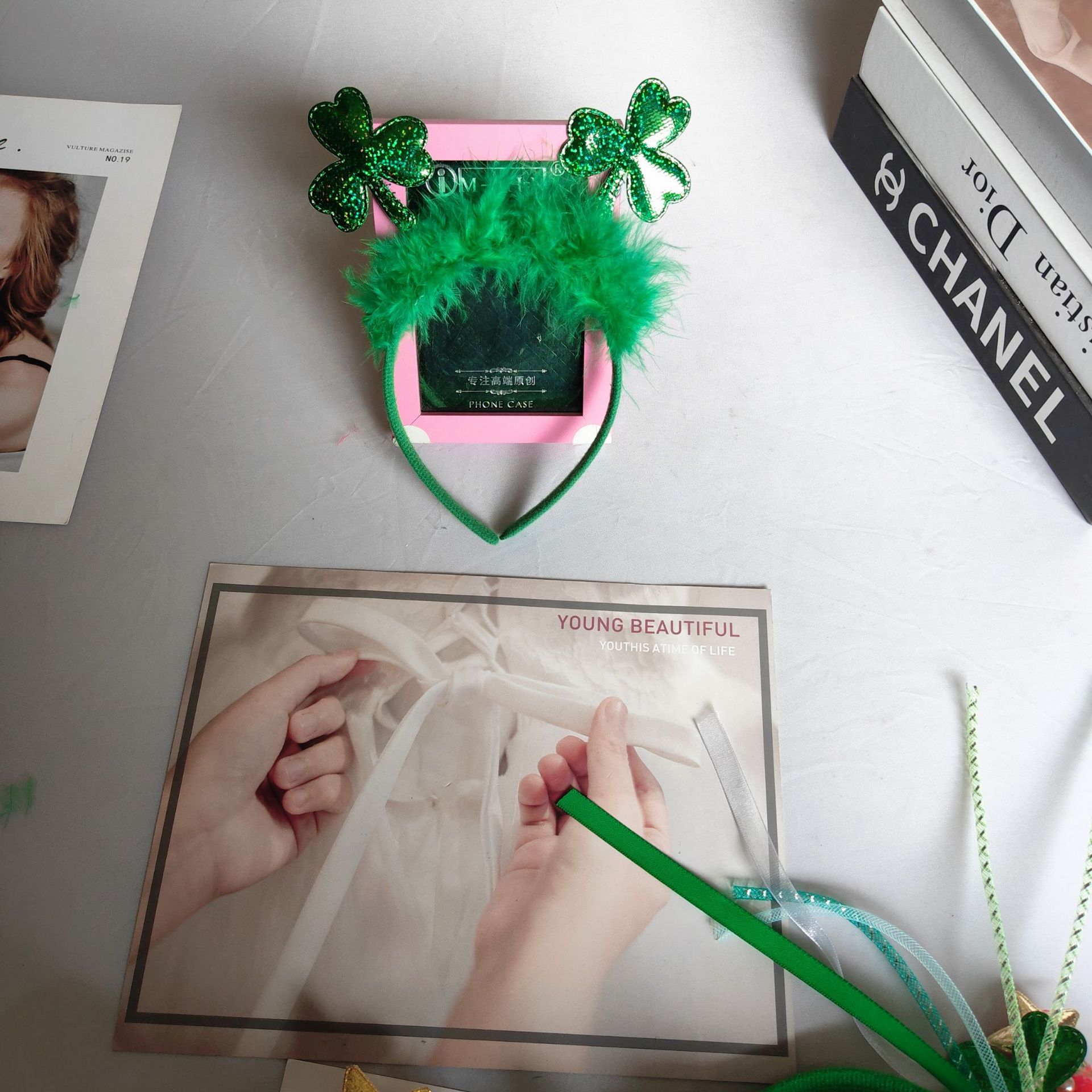 Christmas headdress headband Christmas tree headband, cute party holiday internet celebrity exaggerated and funny photo props