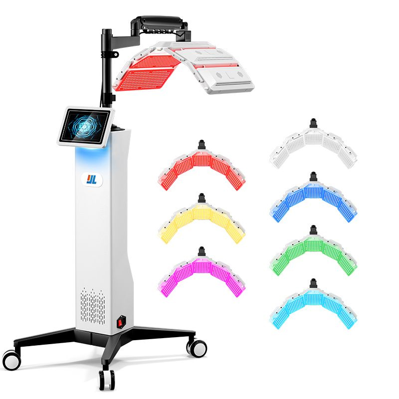 Vertical LED Light Therapy 7 Colors Photodynamic PDT Facial Skin Whitening Rejuvenation Tightening Care Machine