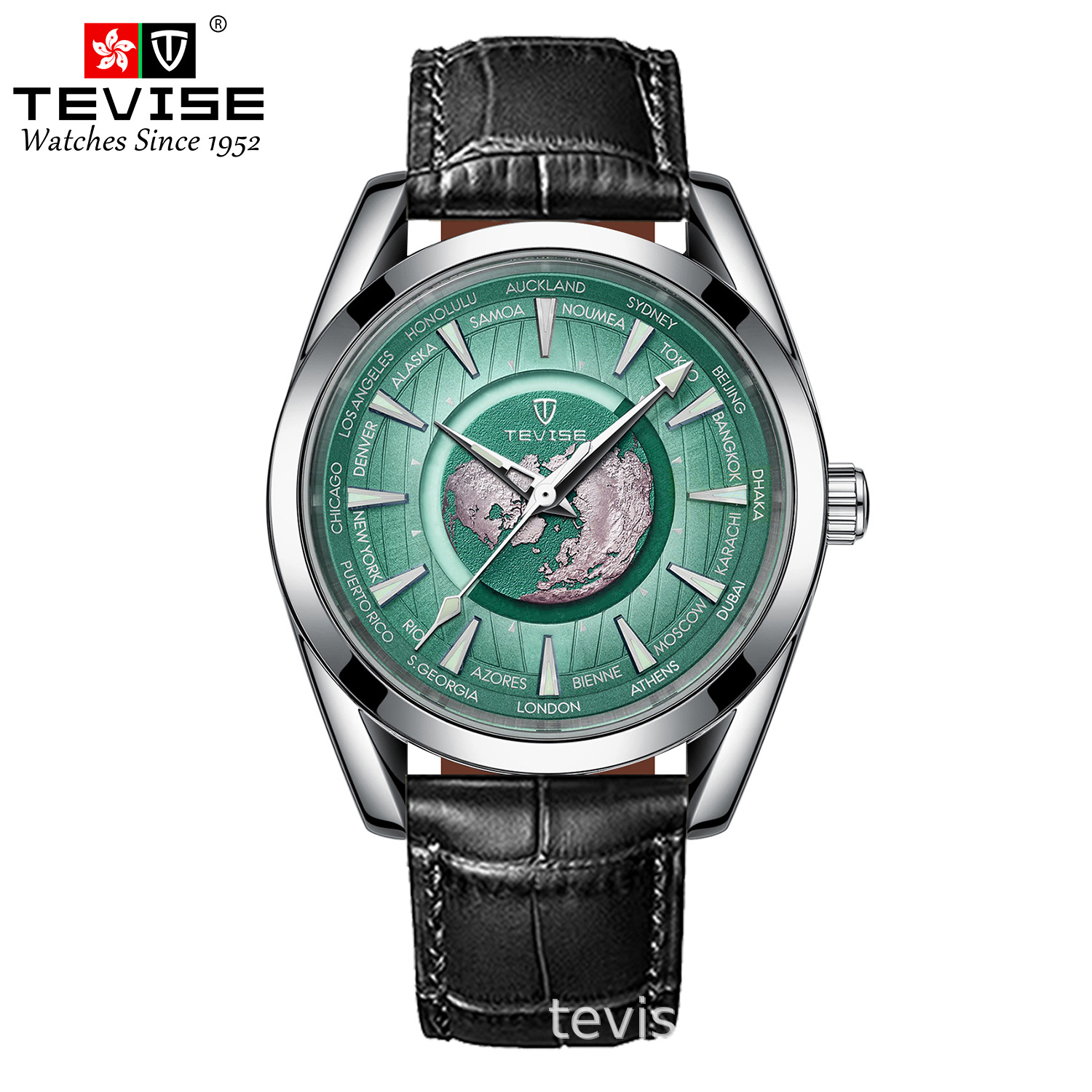 Swiss TEVISE Mens Automatic Mechanical Watch, Waterproof with Steel Strap Men Luxury Watch Mens Wtainless Wrist Watches Waterproof Wristwatch with box