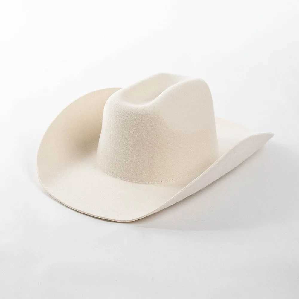 Pink% Wool Cowboy Hat Womens Fedora Party Cowboy Hat Outdoor Sunshine Warm Hat Cave Hat W241225