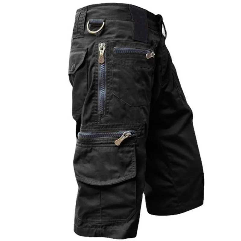 Mens military cargo shorts 2023 Army camouflage tactical runner shorts Mens cotton loose work casual shorts Plus size 5XL W241226