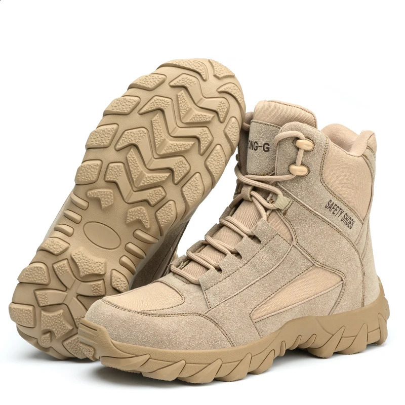 Steel Toe Work Boots Indestructible Safety Shoes Men Puncture-Proof Sneakers Male Footwear Shoes Hiking Non Slip Work Shoes 241226