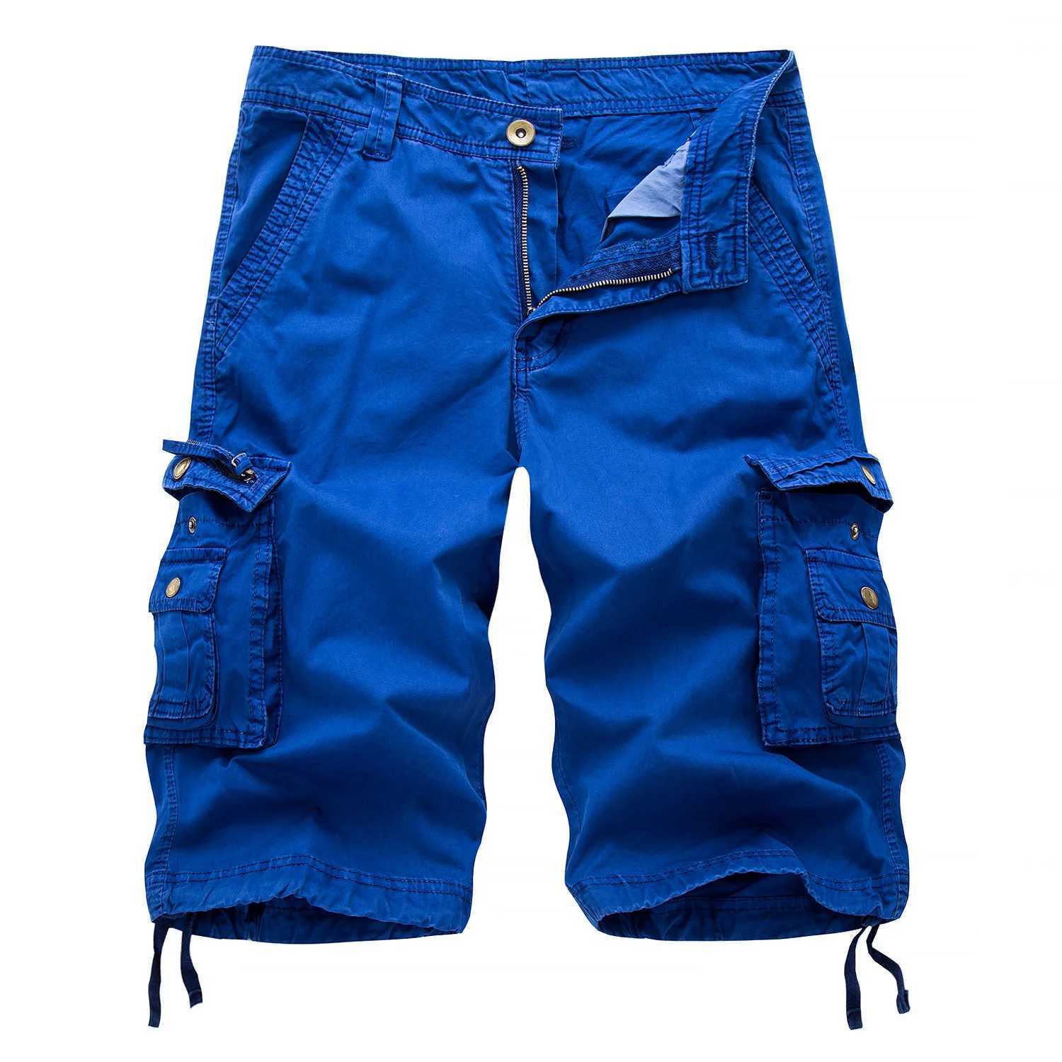 New tactical camouflage cargo shorts 2022 new mens casual shorts mens loose work shorts mens military shorts 29-42 W241226