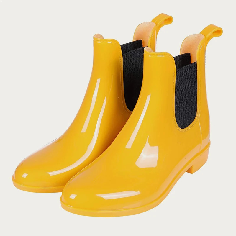 Bebealy Summer Women Waterproof Boots Fashion Women Rain Boot Outdoor Ankle Non-slip Garden Rain Boots For Women Home Rain Boot 241226