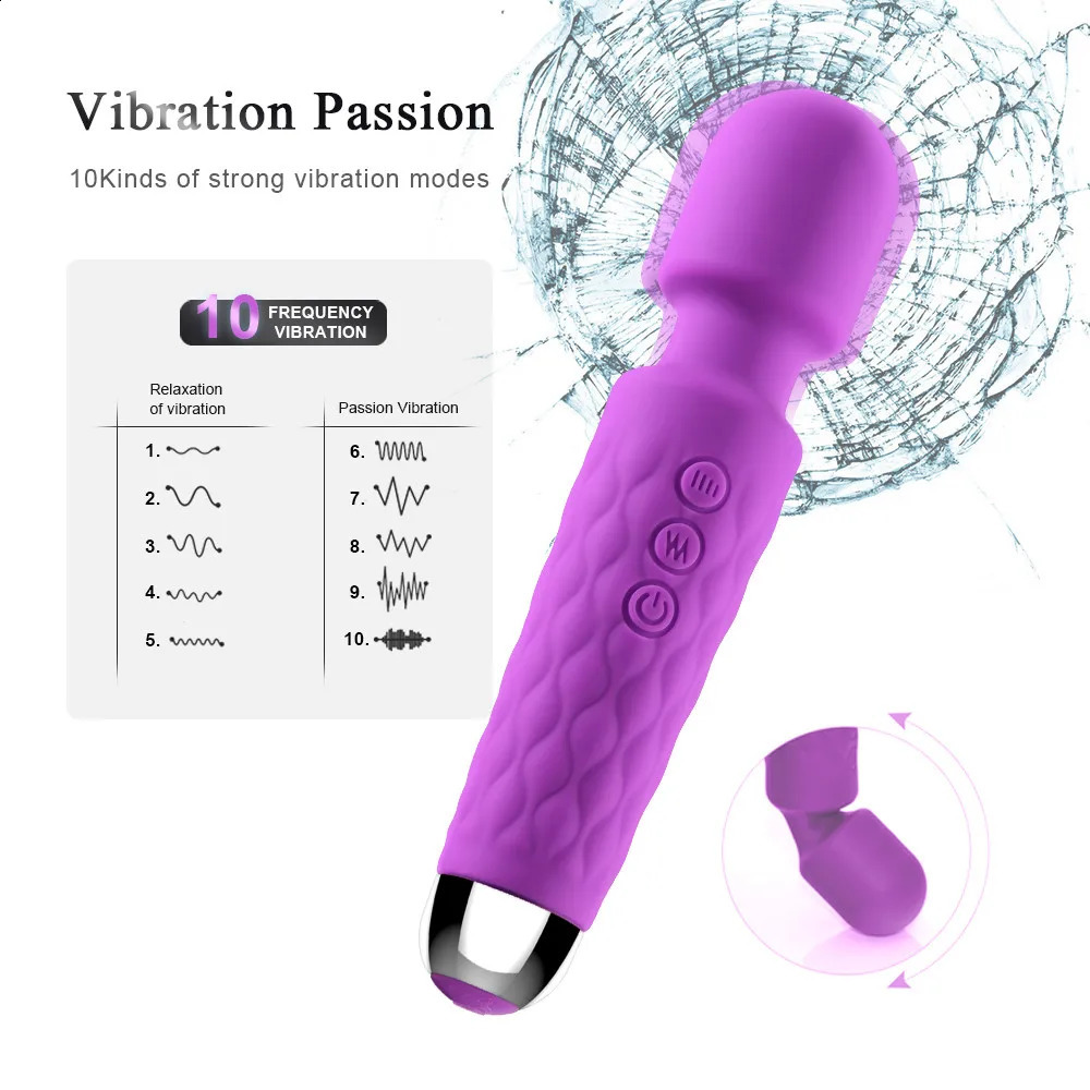 Wireless Dildos AV Vibrator Magic Wand for Women Clitoris Stimulator G Spot Massager Female Masturbator Adult Sex Toys 241226