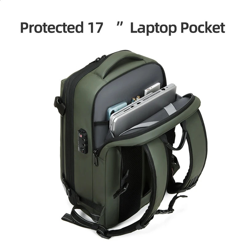 Men Travel Backpack 17 inch vacuum Laptop Backpack Large Capacity school Backpack Hiking Business backpack 241226