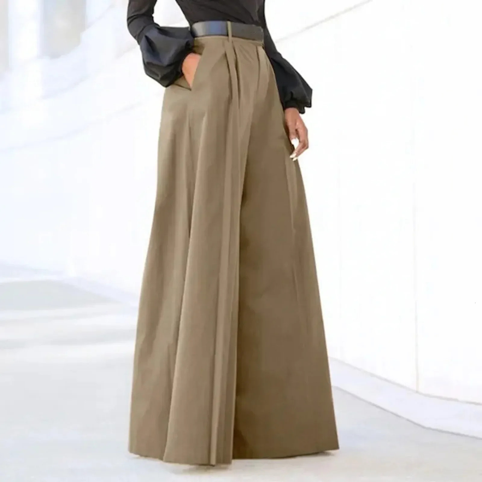 Fleece Pant Pants For Women Palazzo Summer Printed Cropped Cotton Linen Comfy Baggy Trousers With Pockets Fashion 241225
