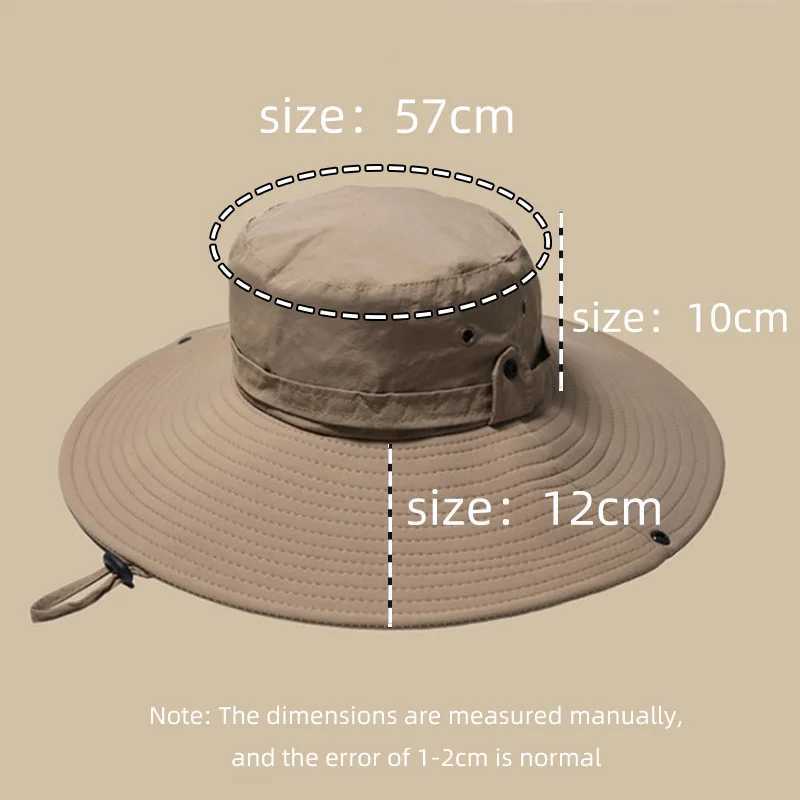 Western cowboy hat men mountain women sun protection mountain climbing fishermen fishing trip waterproof W241225