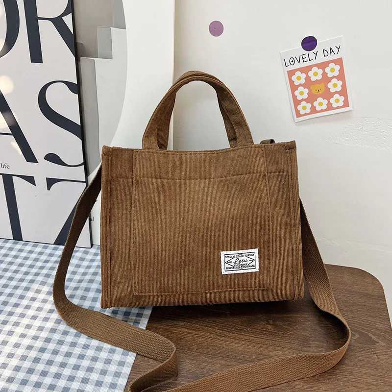 Corduroy Crossbody Tote Bag Womens Square Crossbody Bag Casual Tote Bag Shoulder Bag Travel Organiser BagXJ241225
