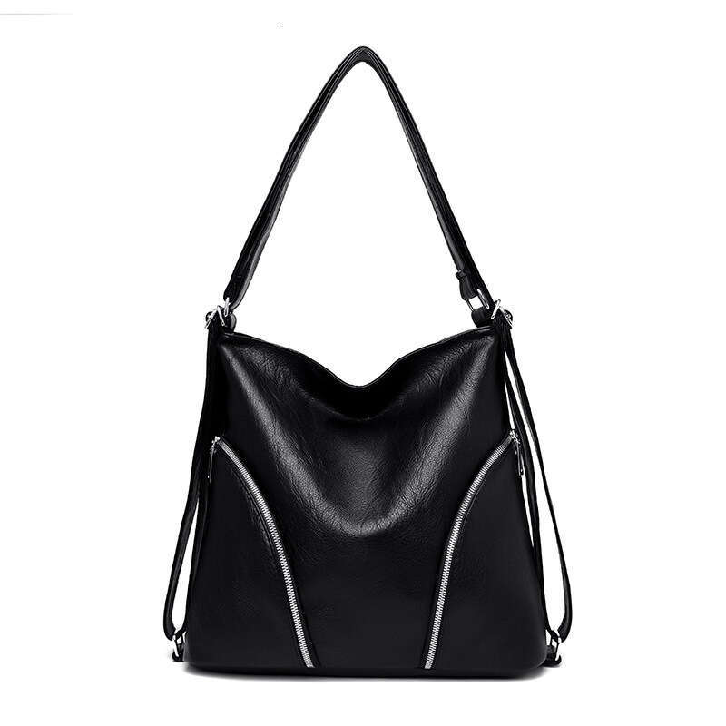 Tote single shoulder diagonal cross bags, large capacity casual travel backpacks, multi-purpose PU backpacks for women