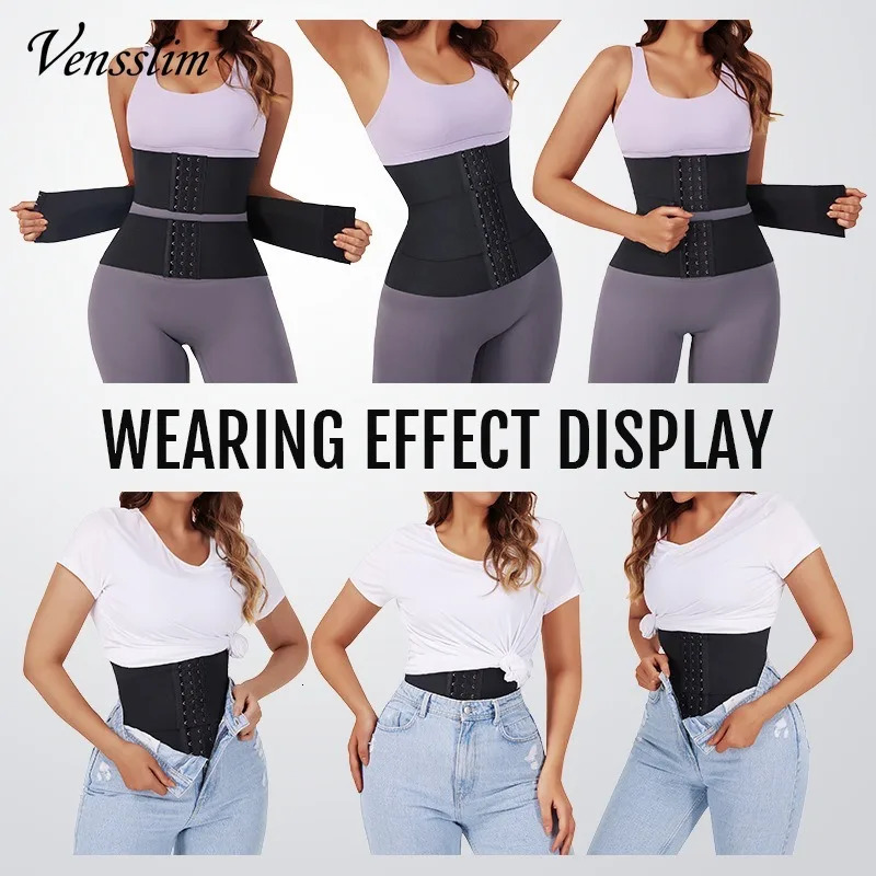 Vensslim XS-3XL Waist Trainer Belt for Women 3 Segmented Underbust Hourglass Slim Belly Trimmer Tummy Cincher Corset Shapewear 241225
