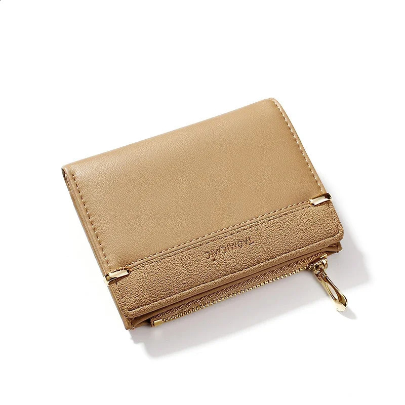 Women Wallets Leather Female Purse Mini Hasp Solid Multi-Cards Holder Fashion Coin Short Wallets Slim Small Wallet Zipper Purses 241224