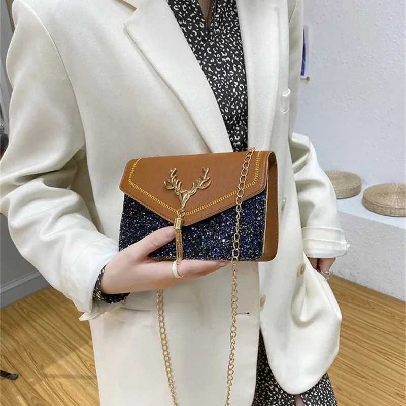 2024 Trendy Shoulder Bags Small Square Messenger Bag Women Female Handbag Phe Purse Pu Leather Crossbody Flap BagXJ241225