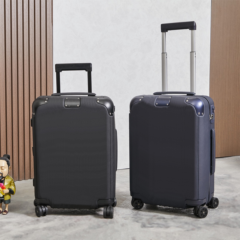 Classic Designer Suitcase Luggage Boarding Case Cowhide Genuine Leather Portable Large Capacity Travel Trolley Case Leisure Suitcases 21Inch