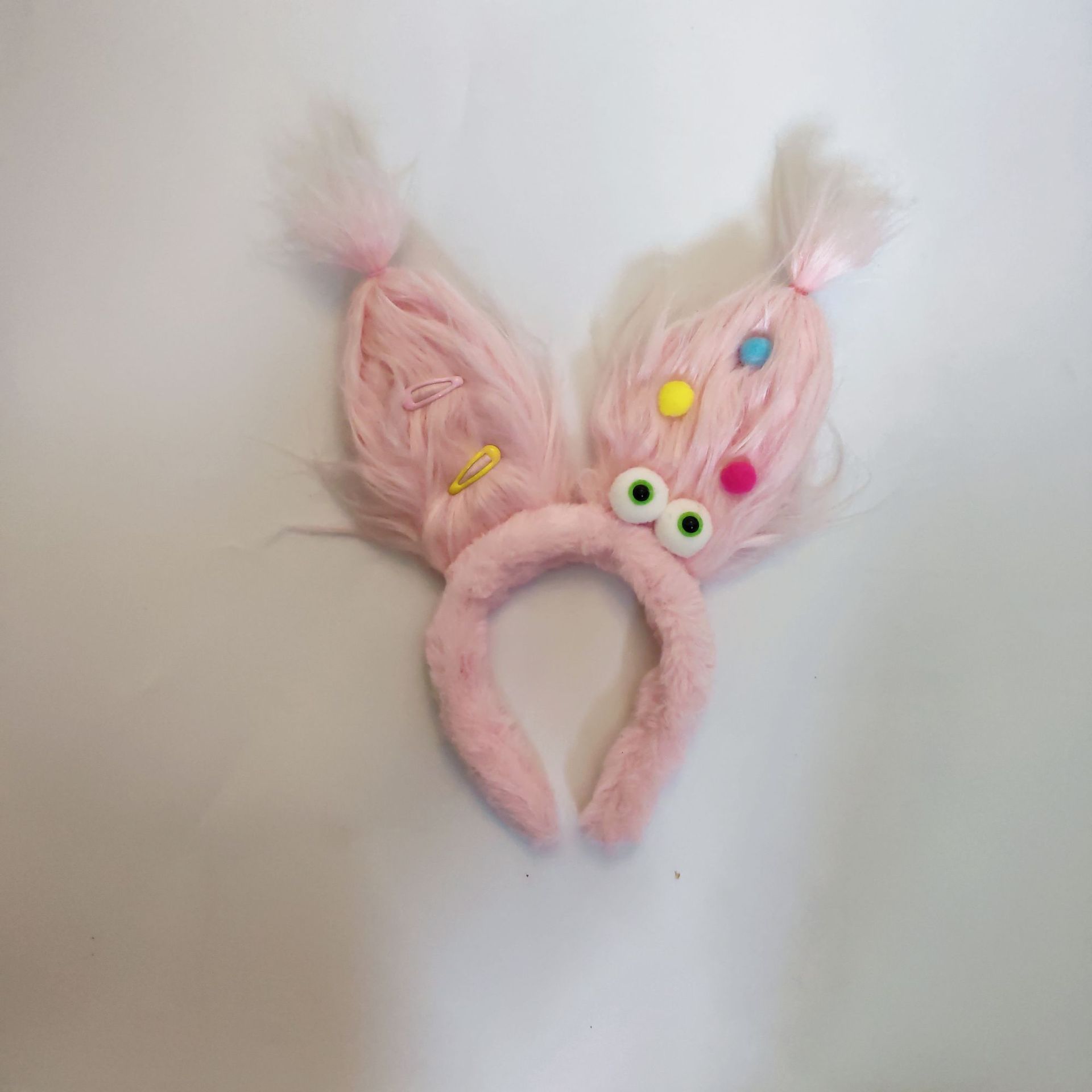 New Sanfu Ugly Doll Grab Clip Hair Hoop Plush Funny Cute Earband Headband Girl Heart Photo Hair Accessories