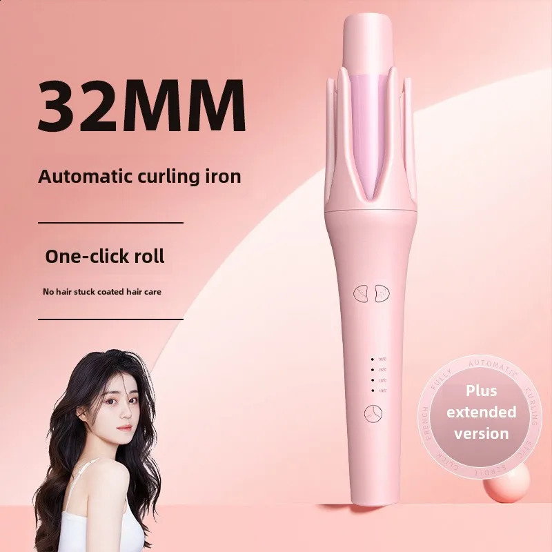 Fully Automatic Hair Curler Portable Curling Wand with Anti-Scald Hair Curling Iron Anti-Tangle Hair Curler for Hair Styling 241226