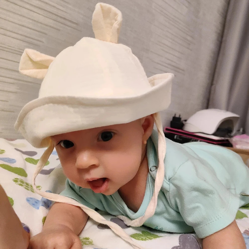 Muslin Cotton Baby Hat Summer Infant Cap Soft Sun Hats Panama for Kids Girls Boys Bucket Accessories Children 312M 241225