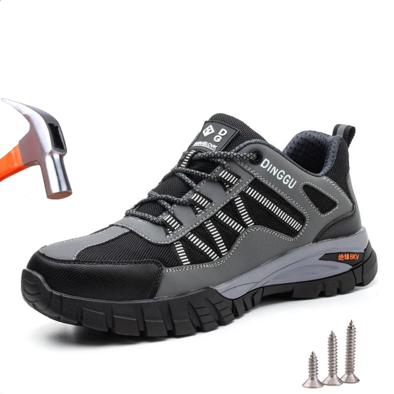 Insulation 6KV Work Safety Shoes Men Indestructible Anti-smashing Anti-puncture Protective Safety Boots Work Sneakers 241226