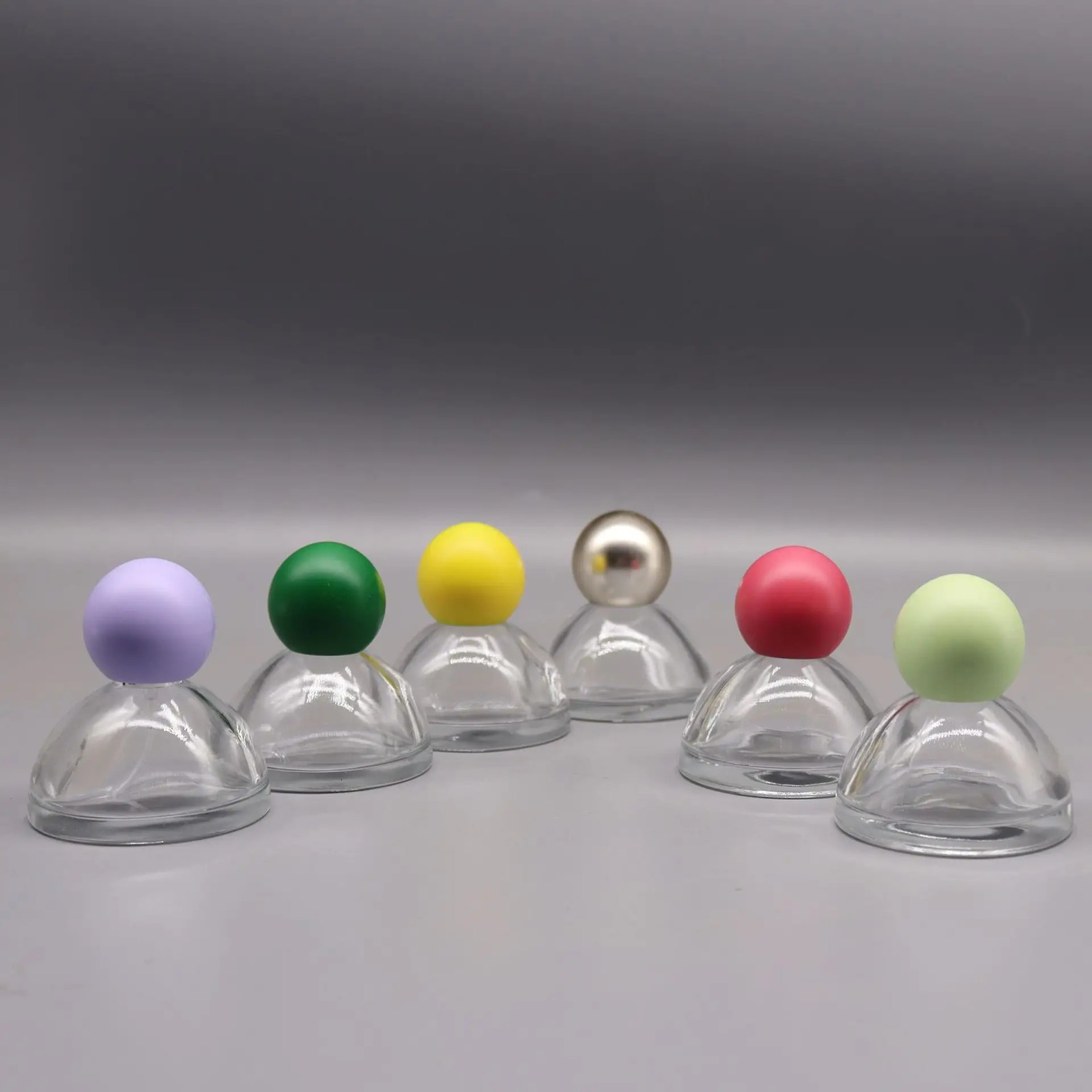 30ML Tapered Premium Perfume Bottle Snap Bottle Portable Perfume Dispenser Bottle Coloured Ball Cap Glass Spray Bottles 241225
