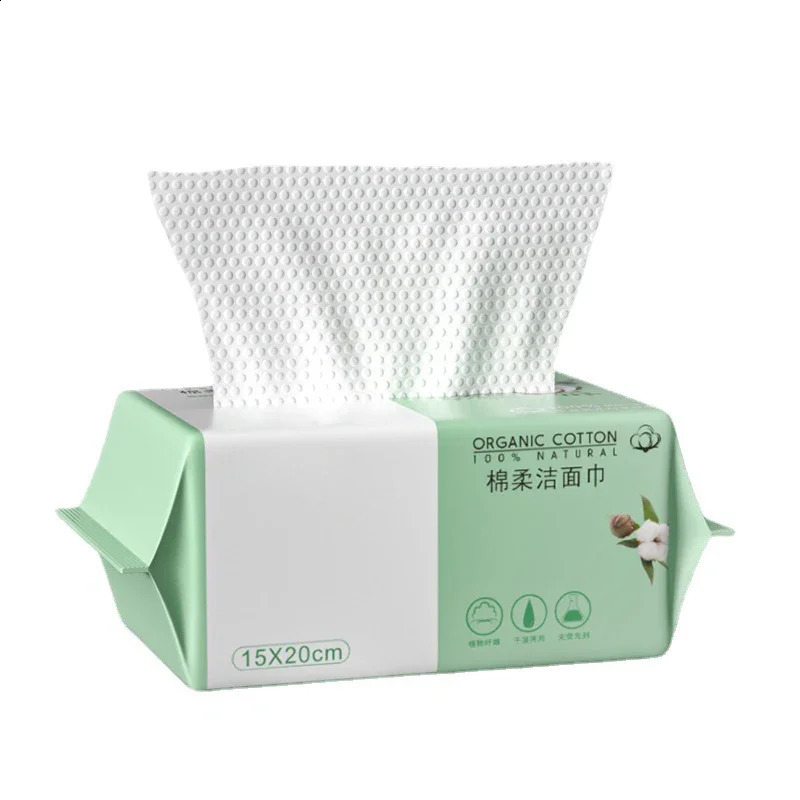 10Bags Soft Thick Disposable Towel Cleansing Cotton Tissue Wet Dry Wipes Makeup r Towel for Skin Care 241226
