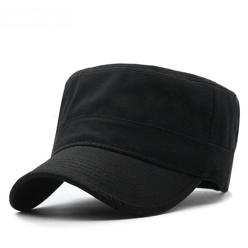 Big Head Man Large Size Pure Cotton Army Flat Cap Outdoors Baseball Cap Summer Polyester Plus Size Military Hat 55-60cm 60-65cm 241225