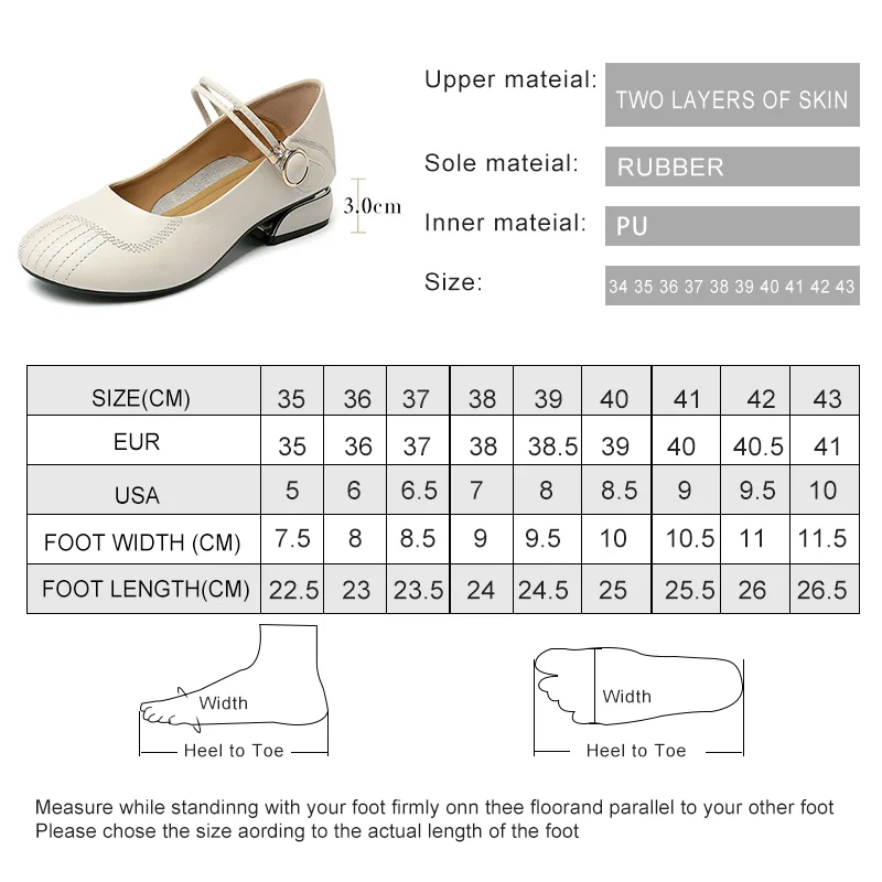 AIYUQI Women's Mary Jane Shoes Genuine Leather Red Spring Shoes Women Large Size Ladies Shoes