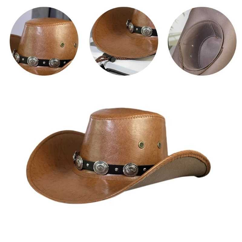 Handmade denim hat wide Brim hat with ethnic band suitable for women Dr up party unisex denim hat camping DXAA W241225