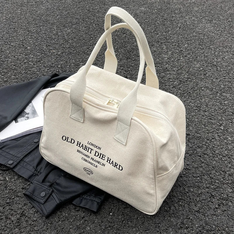 CGCBAG Casual Canvas Female Tote Bag Lage Capacity Womens Shoulder Bag Fashion Handbags Simple Commuting Shopper 241224