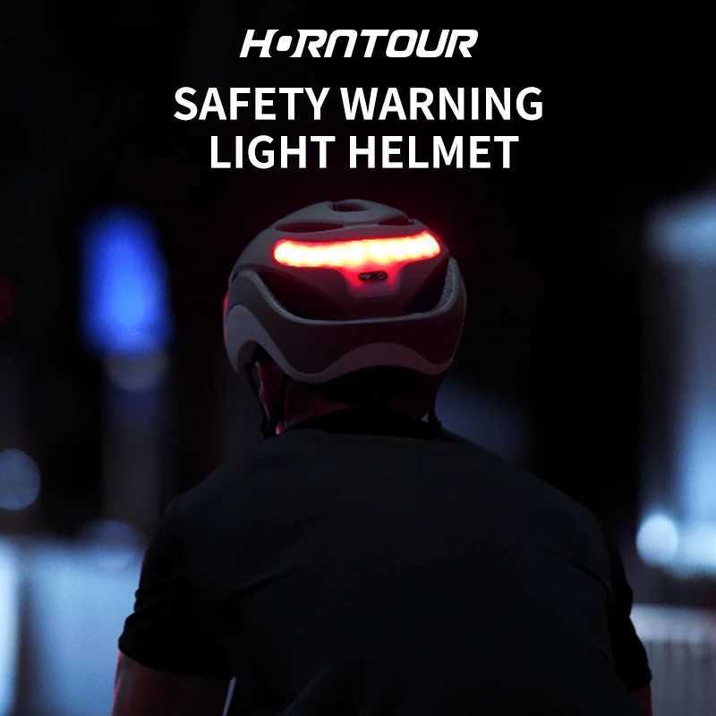 Horntour 2025 Bicycle Helmet Ride Lights Racing Road Bike Helmet Men and Women Outdoor Sports Pro Cycling Bicicleta Safety Cap XJ241226