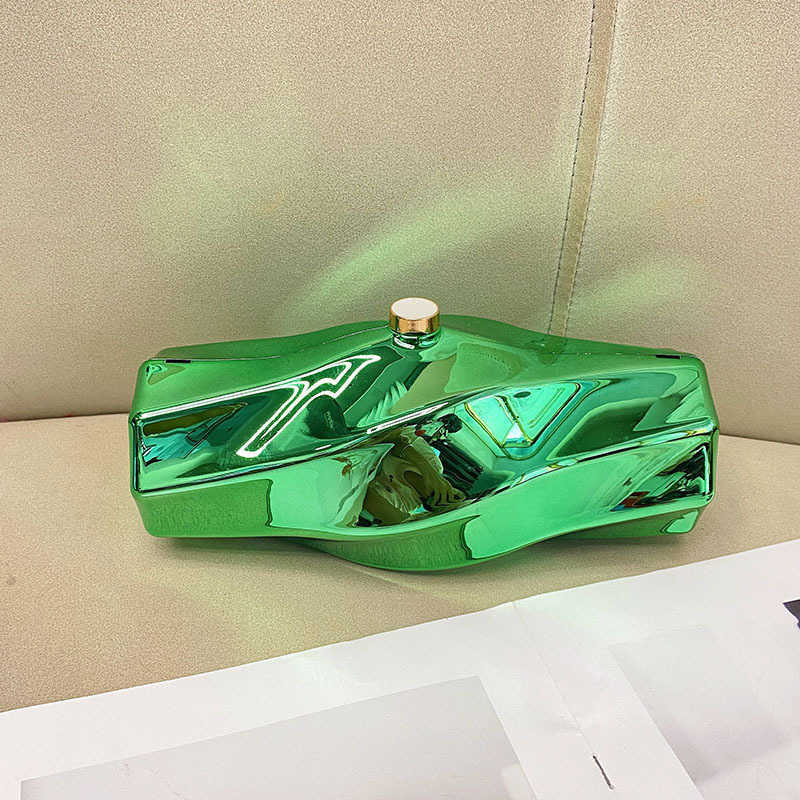 Evening Bags Clutch Fashionable Irregular High End Box Bag Simple Temperament Generous Acrylic Hand Held Crossbody Bags 241226