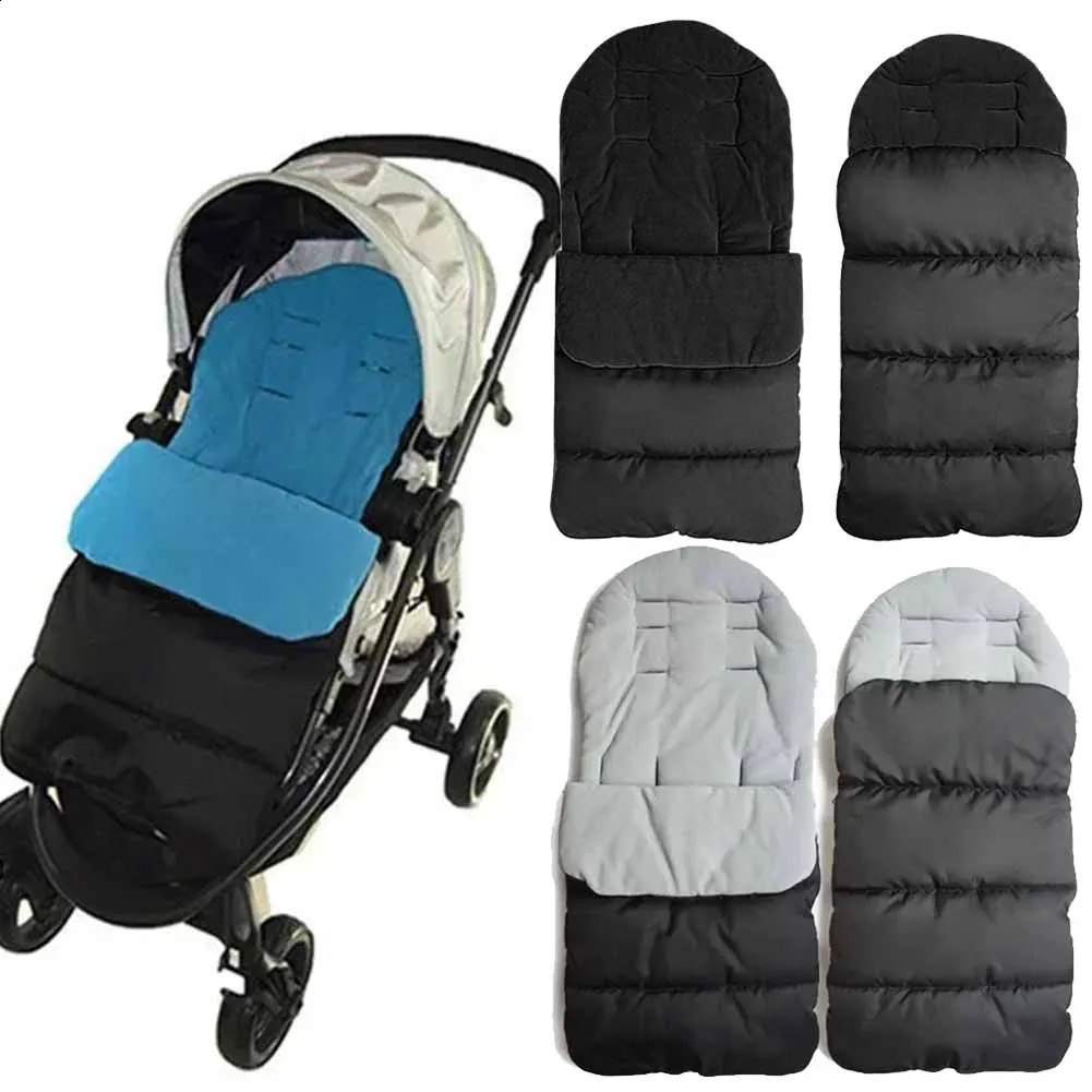 Winter Baby Stroller Sleeping Bag Universal Zipper Footmuff Warm Sleep Sack Seat Cushion Windproof Accessories 241225