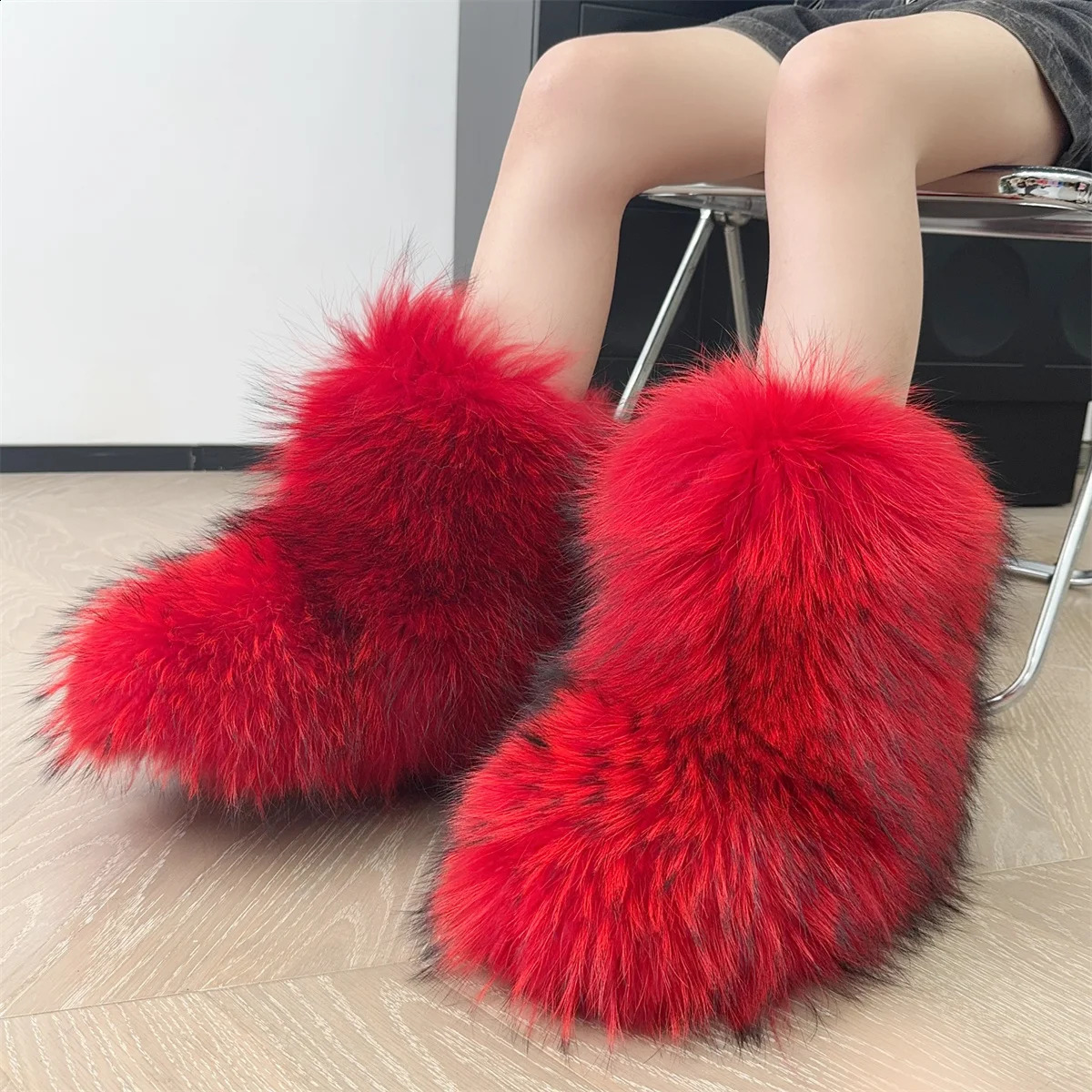 Cozy Stylish Womens Winter Real Snow Boots - Plush Lined Thick Sole Slip-Resistant Mid-Calf Booties In Solid Colors241226