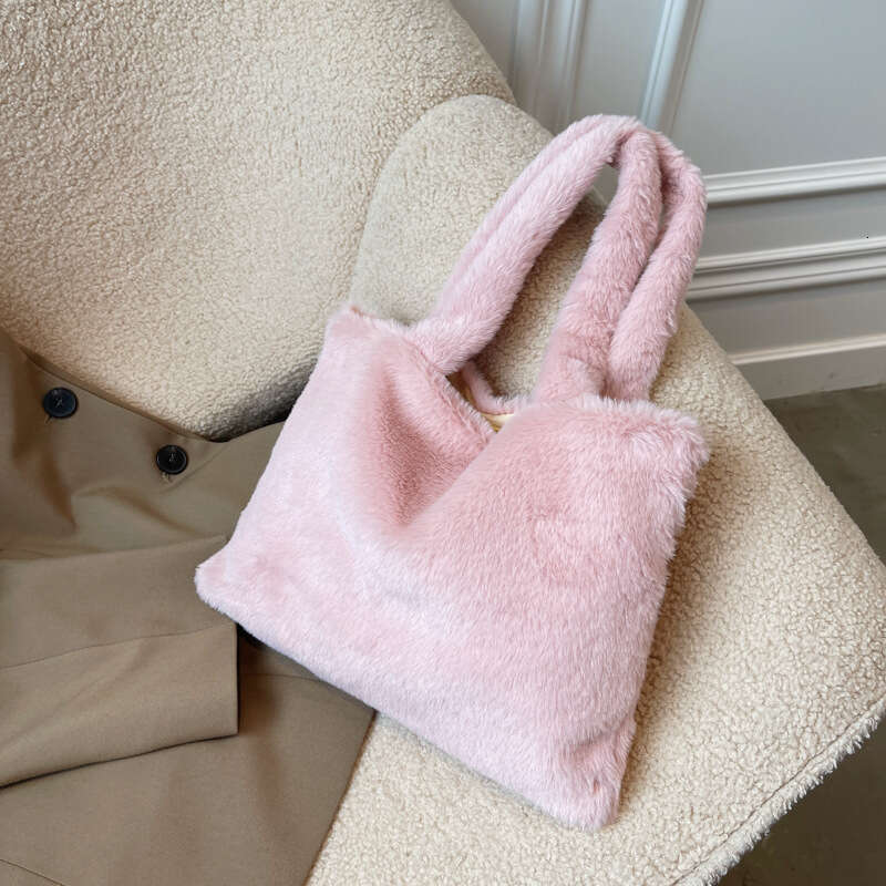 Internet Celebrity Autumn And Winter Fur Shoulder New Trendy Korean Version Western-Style Crossbody Small Square Women's Bag