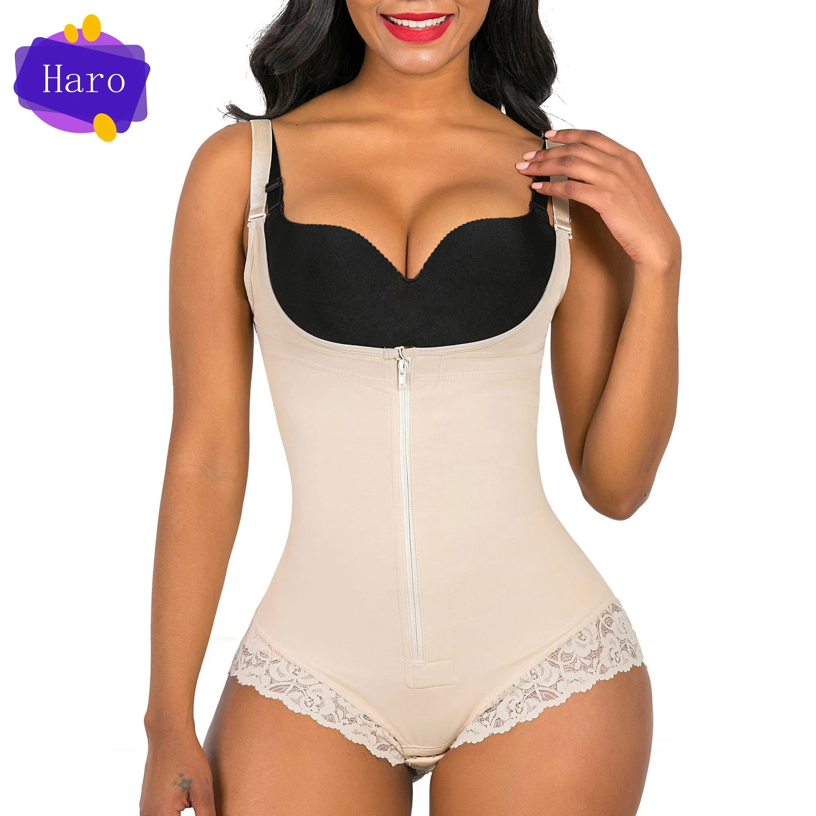 Fajas Colombiana Short Girdles Triangle With Brooches Bust For Daily And Post- Use Slimming Sheath Belly Women Butt Lift 241225