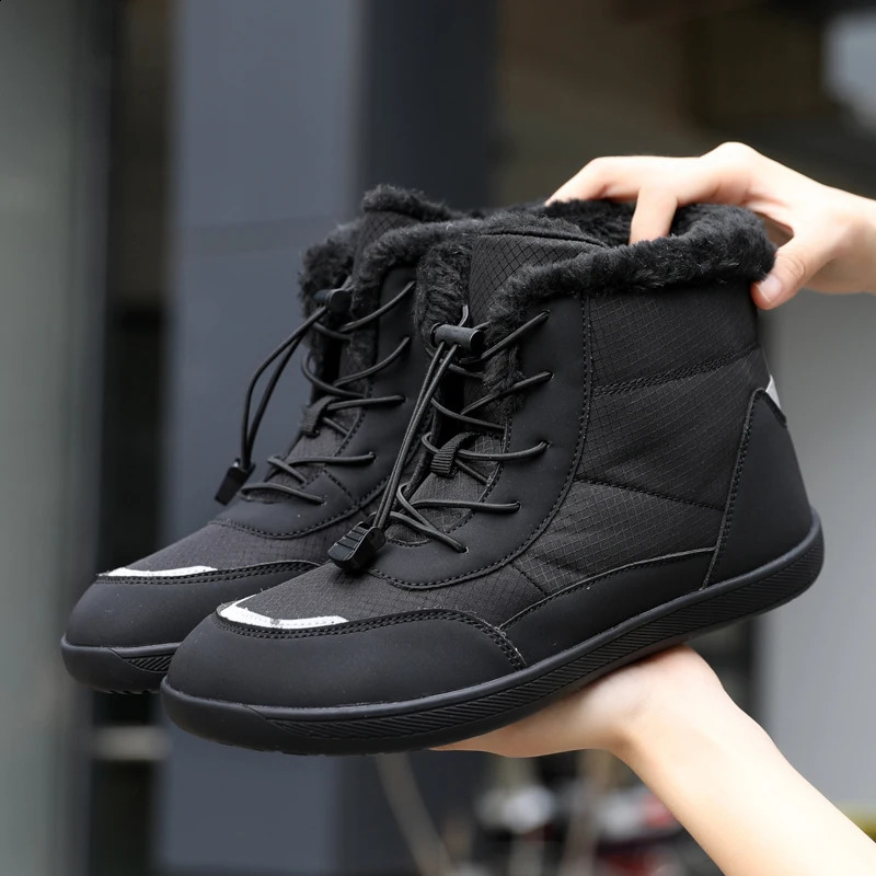 Winter Barefoot Boots Women Winter Snow Boots For WomenPlush Warm Ankle Shoes Non-slip Outdoor Waterproof Hiking Shoes Plus Size241226