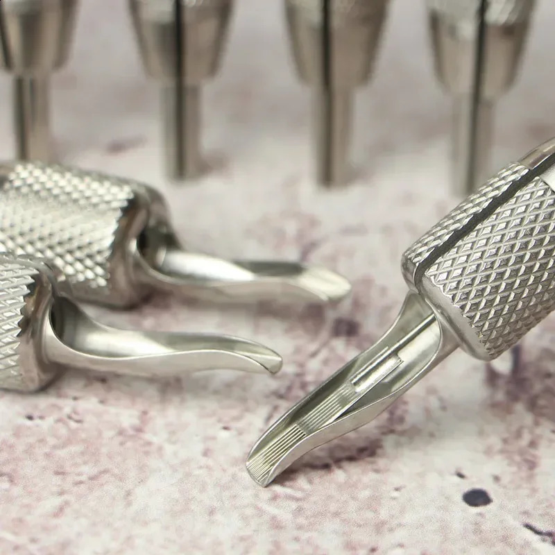 Stainless Steel Tattoo Grip Large Row One Handle Large Size Tattoo Equipment Fog Nozzle Tattoo Supplies Grade Reusable 241223