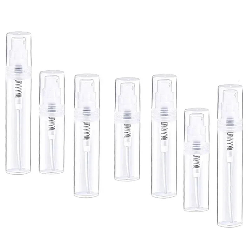 100Pcs Mini Plastic Spray Bottle 2ml 3ml 5ml 8ml 10ml Perfume Bottle Parfume Bootle Refillable Vial Empty Cosmetic Container 241225