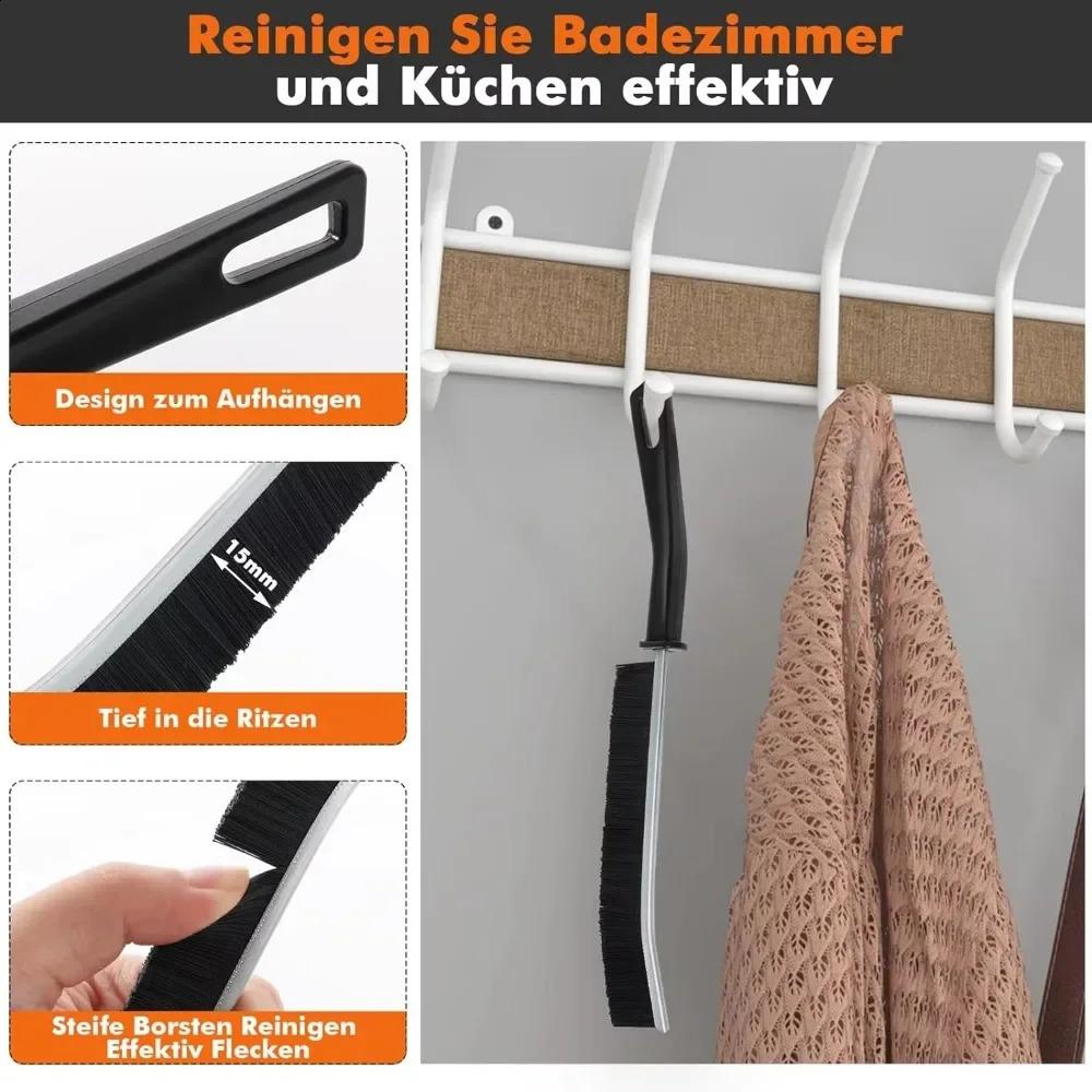 Durable Grout Gap Cleaning Brush Toilet Kitchen Sinks Tile Joints Dead Angle Hard Bristle Cleaner Brushes for Shower Floor Line 241226