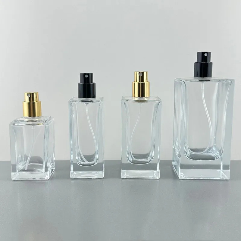 30ml 35ml 50ml 100ml Clear Premium Glass Perfume Bottles Empty Spray Bottle Crimp Nick Perfume Bottle Bayonet Bottle Atomizer 241225